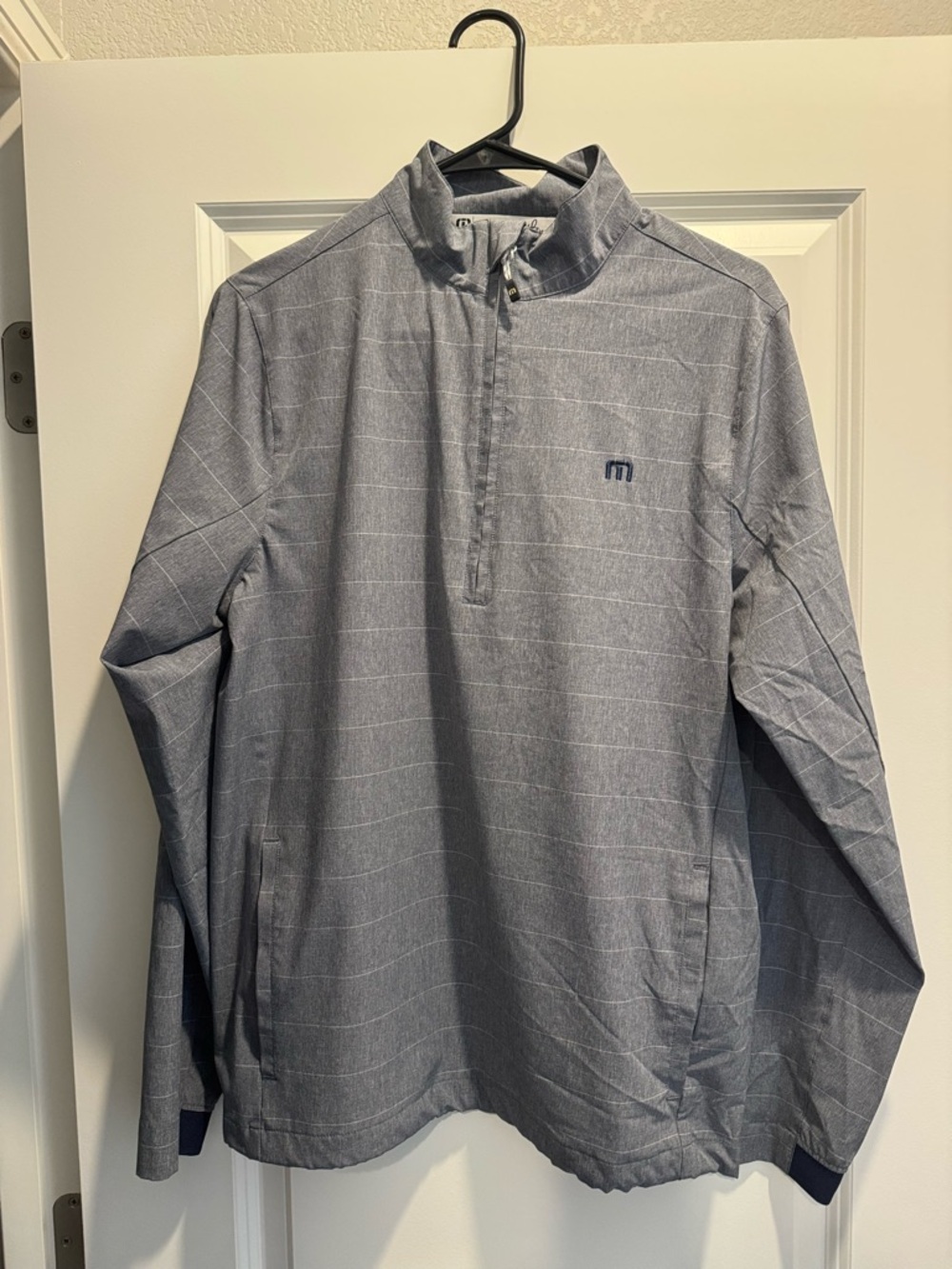 Travis Mathew Gray Quarter-Zip Lightweight Shirt Jacket
